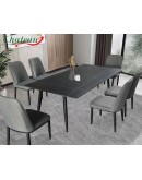 Marble Design Dining Table Set (Sintered Stone)