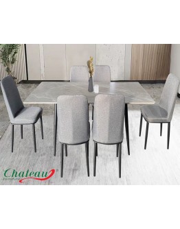 Marble Design Dining Table Set (Sintered Stone) Marble Design Dining Table Set (Sintered Stone)