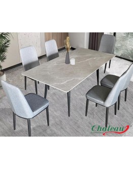 Marble Design Dining Table Set (Sintered Stone) Marble Design Dining Table Set (Sintered Stone)