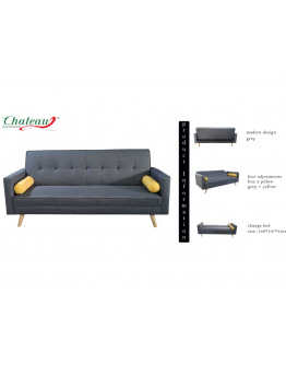 Sofa Bed With 2 Pillows (3 Seater)